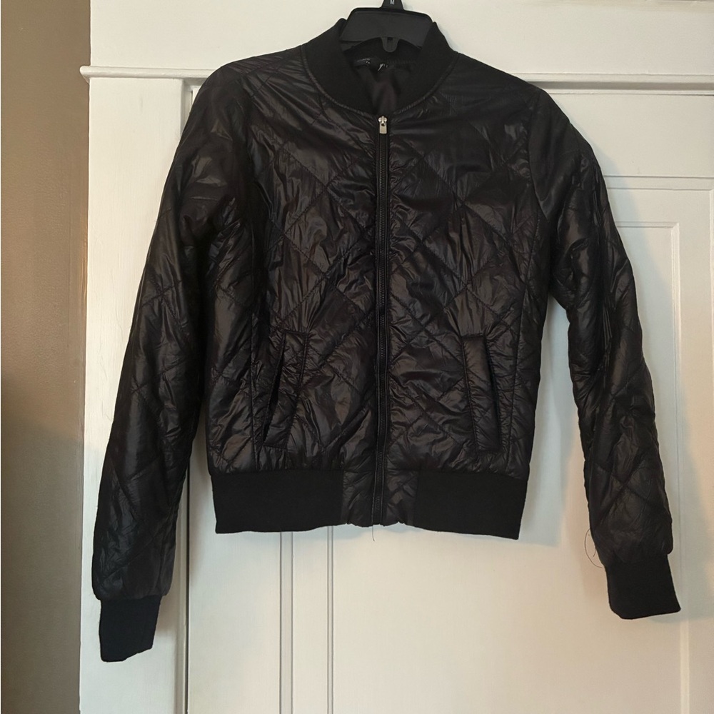 Romeo & Juliet Couture Black Bomber Jacket
